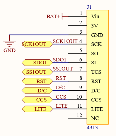 GLCD schematic