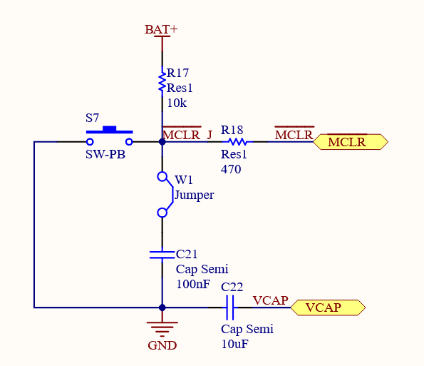 Reset schematic