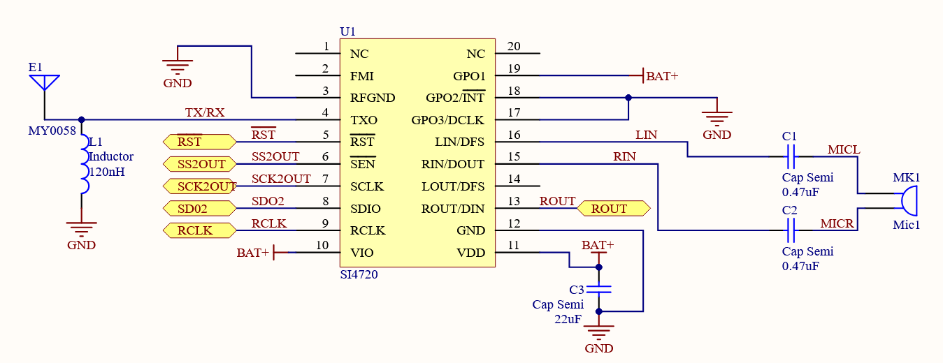 Transceiver schematic